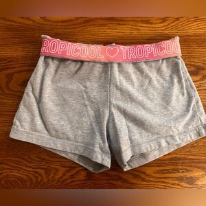 Wonder Nation Girls Cheer Play Shorts Gray Size S 6-6x Tropicool Roll Waist